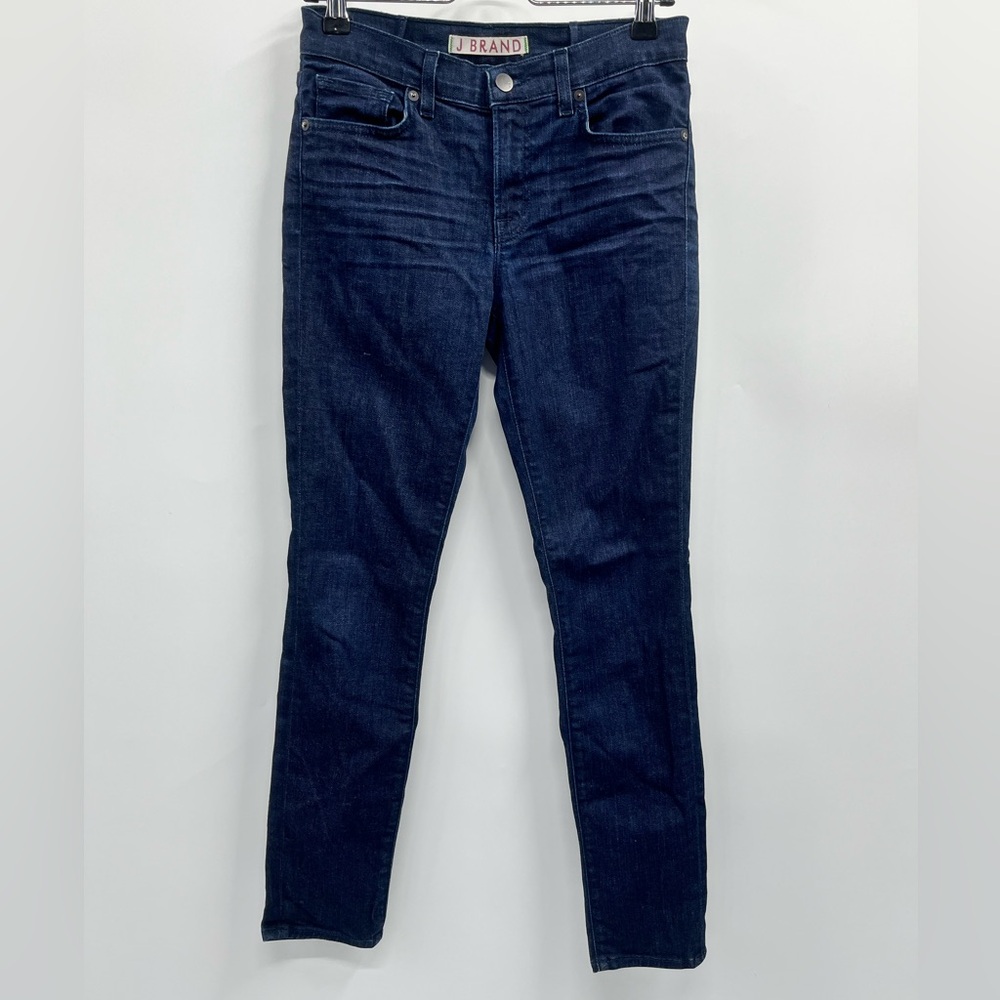 J Brand Dark Wash Skinny Leg Eclipse Mid-Rise Denim Jeans Size 27